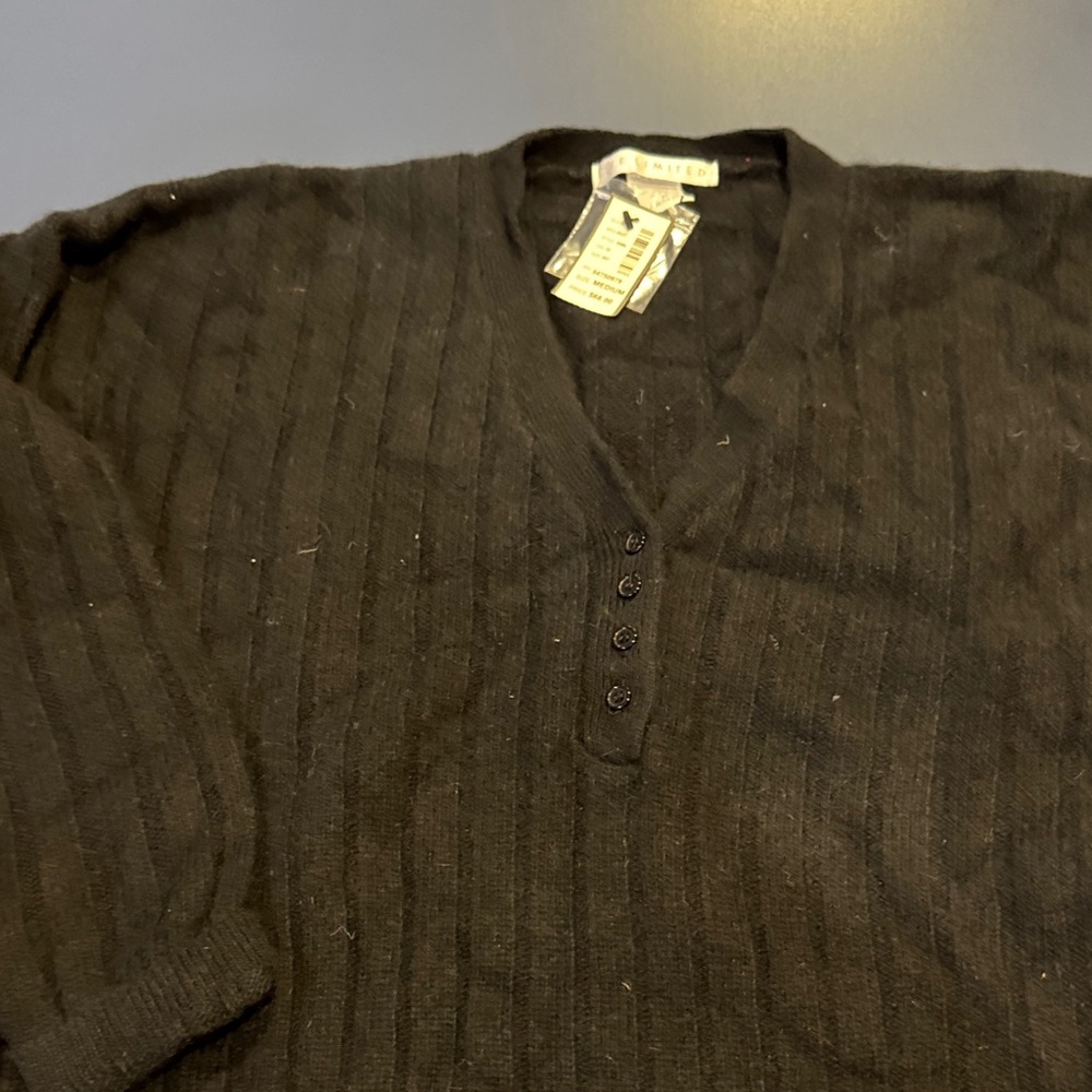 The Limited Black V-Neck Sweater